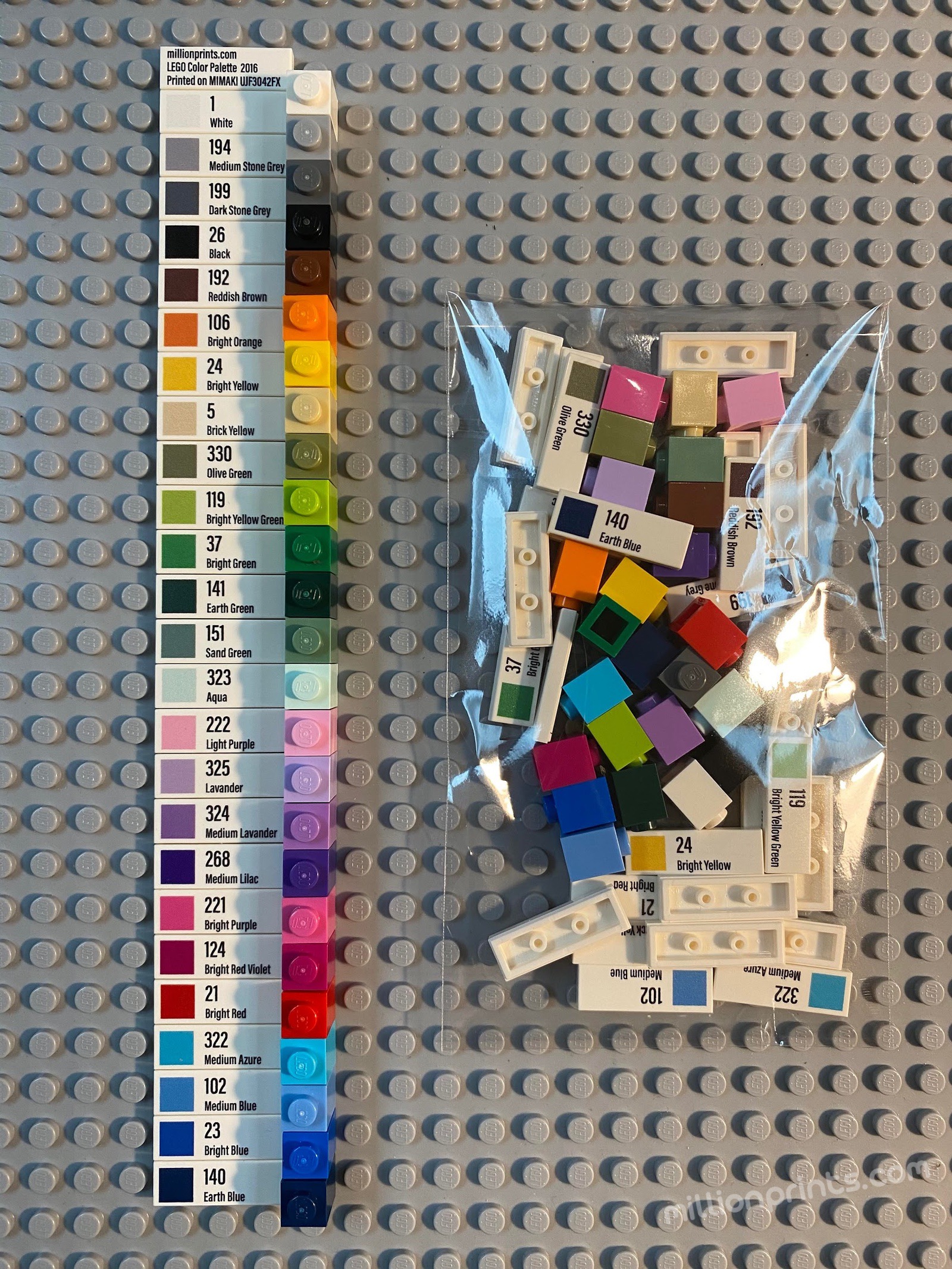 Lego Color Palette 2025 - Binny Ursula